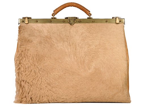 camel skin leather handbag