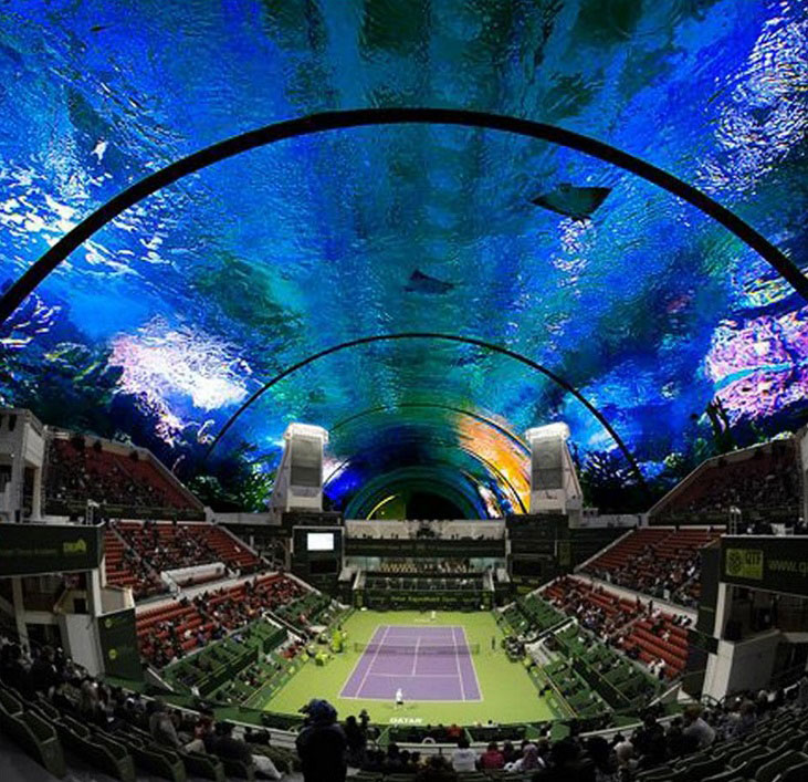 Underwater-tennis-court