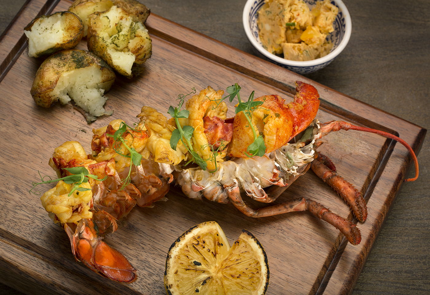 Grilled Saffron Lobster