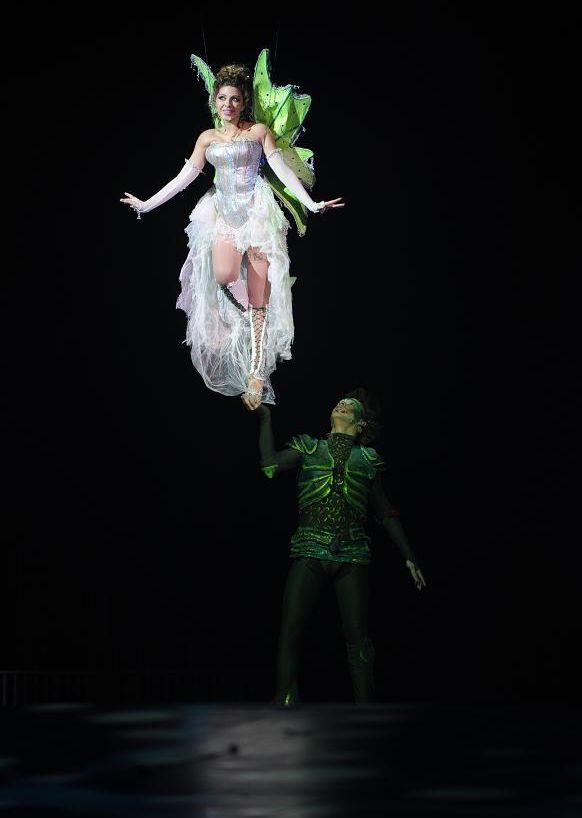 peter pan and tinker bell flying