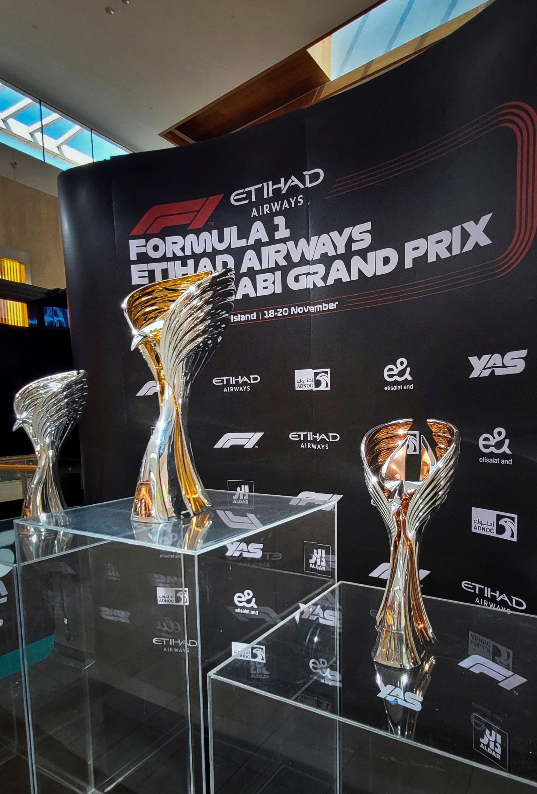 New UAE-inspired trophies unveiled at Abu Dhabi Grand Prix